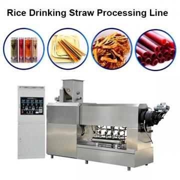 Degradable Straw Extruder Machine Single Screw Edible Drink Rice Straw Production Line